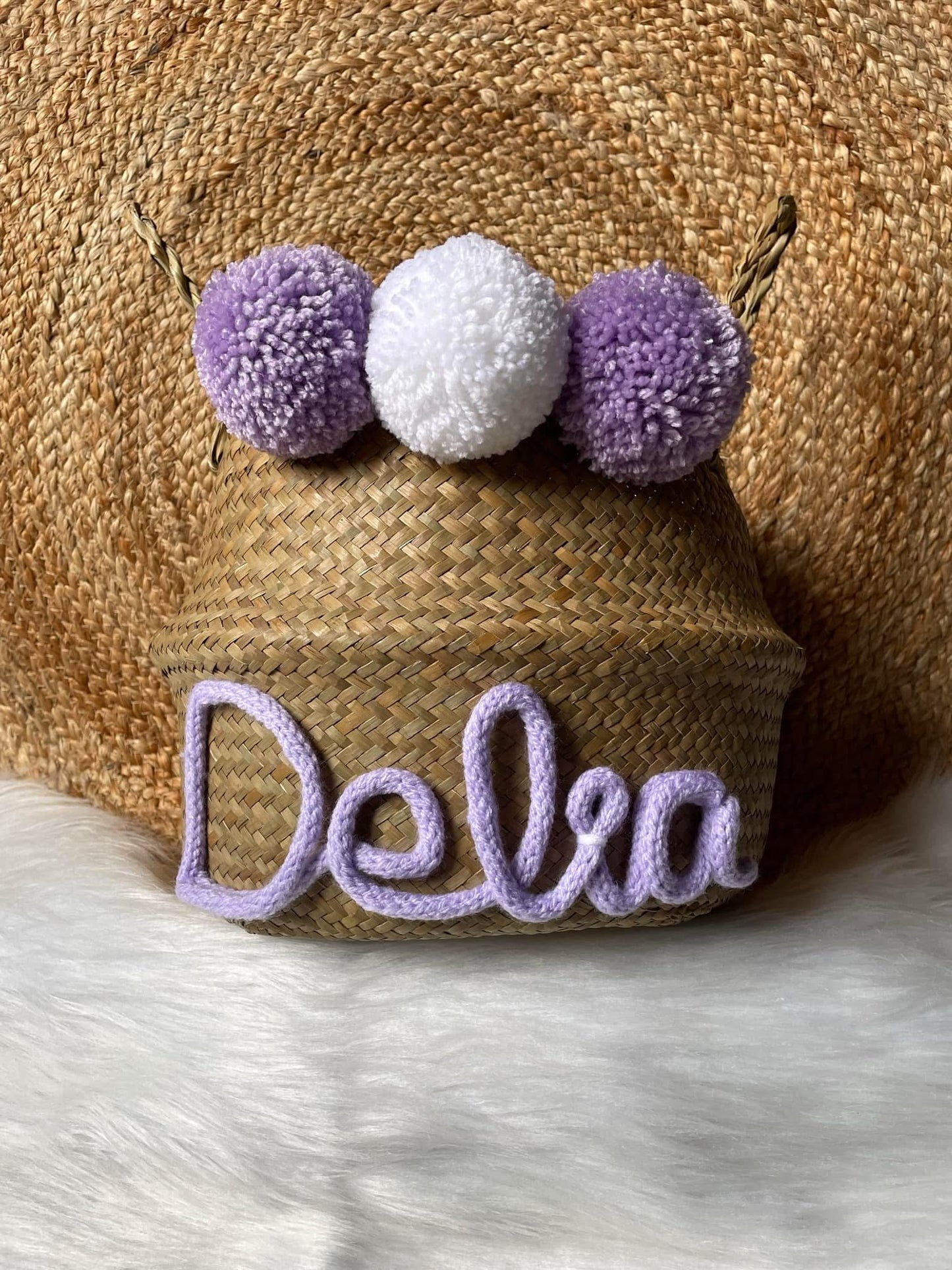Panier en rotin personnalisé - Empreinte Créative