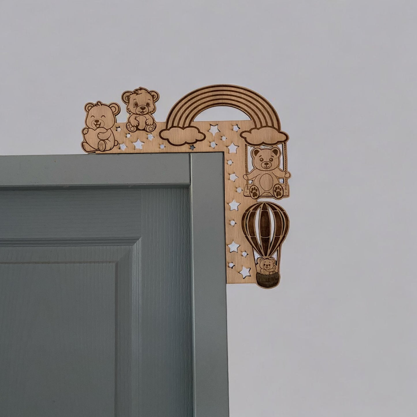 Décoration encadrement de porte personnalisé - Empreinte Créative