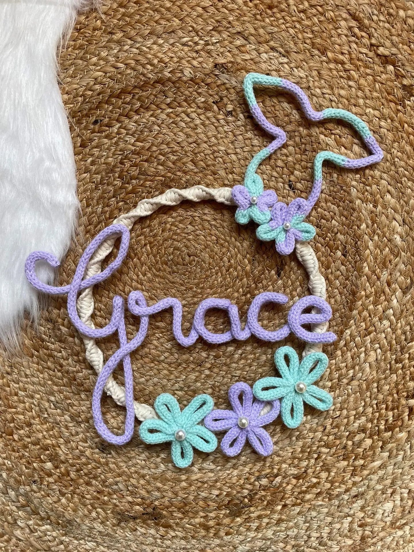 Couronne décorative macramé - Empreinte Créative