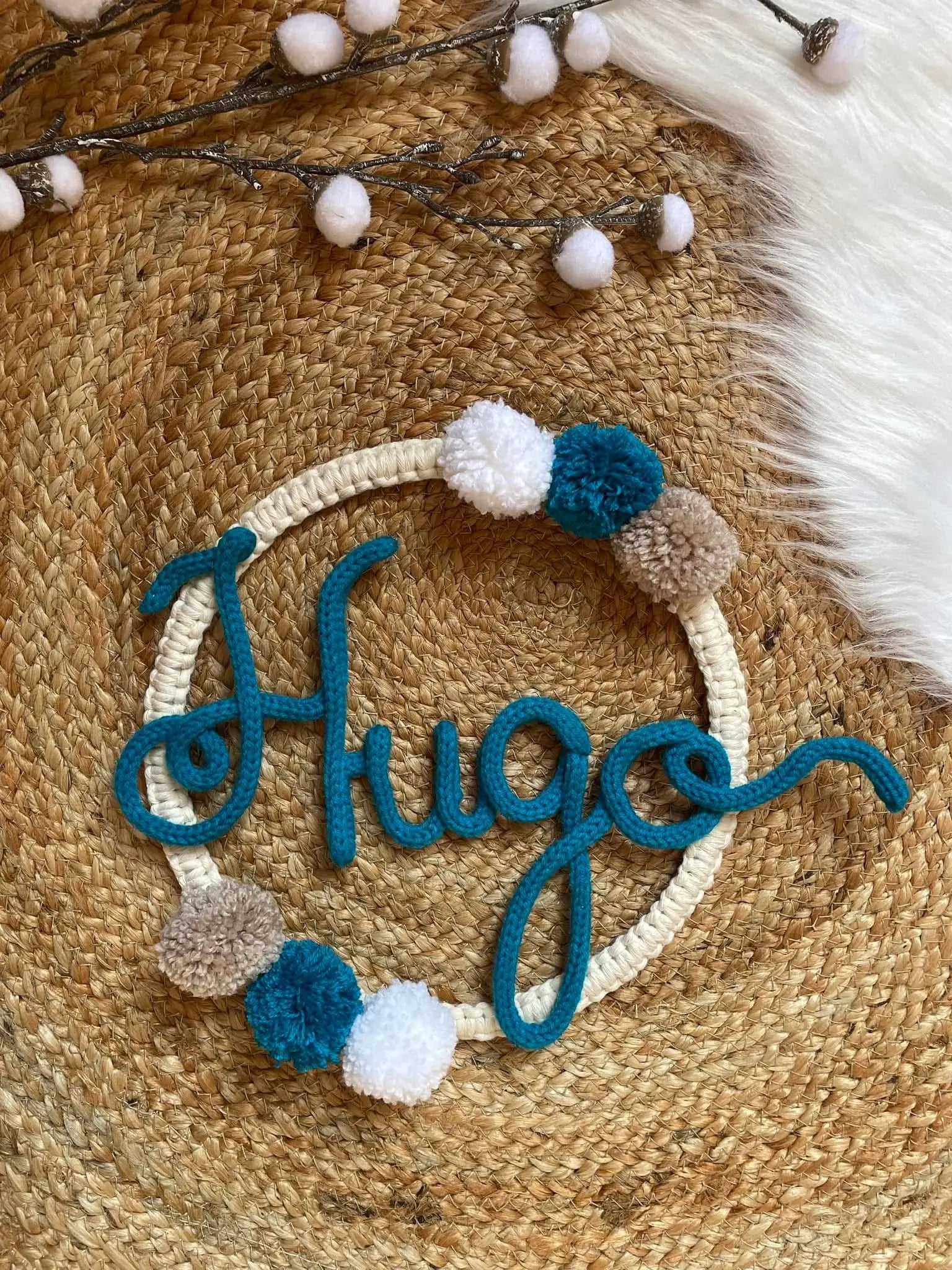 Couronne décorative macramé - Empreinte Créative