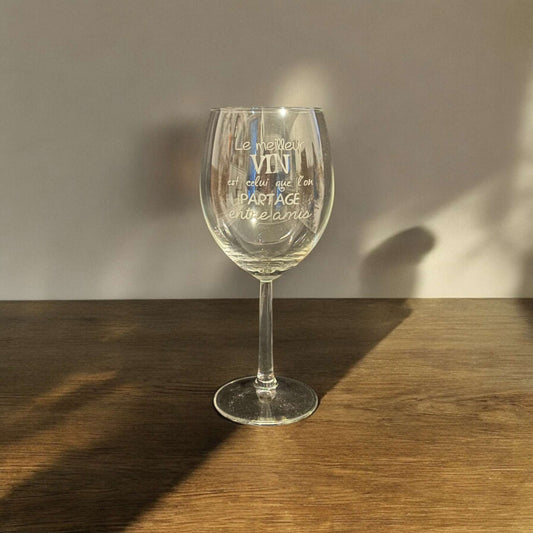 Verre à vin personnalisé 44cl - Empreinte Créative