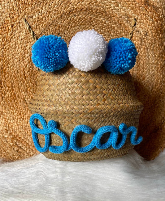 Panier en rotin personnalisé - Empreinte Créative