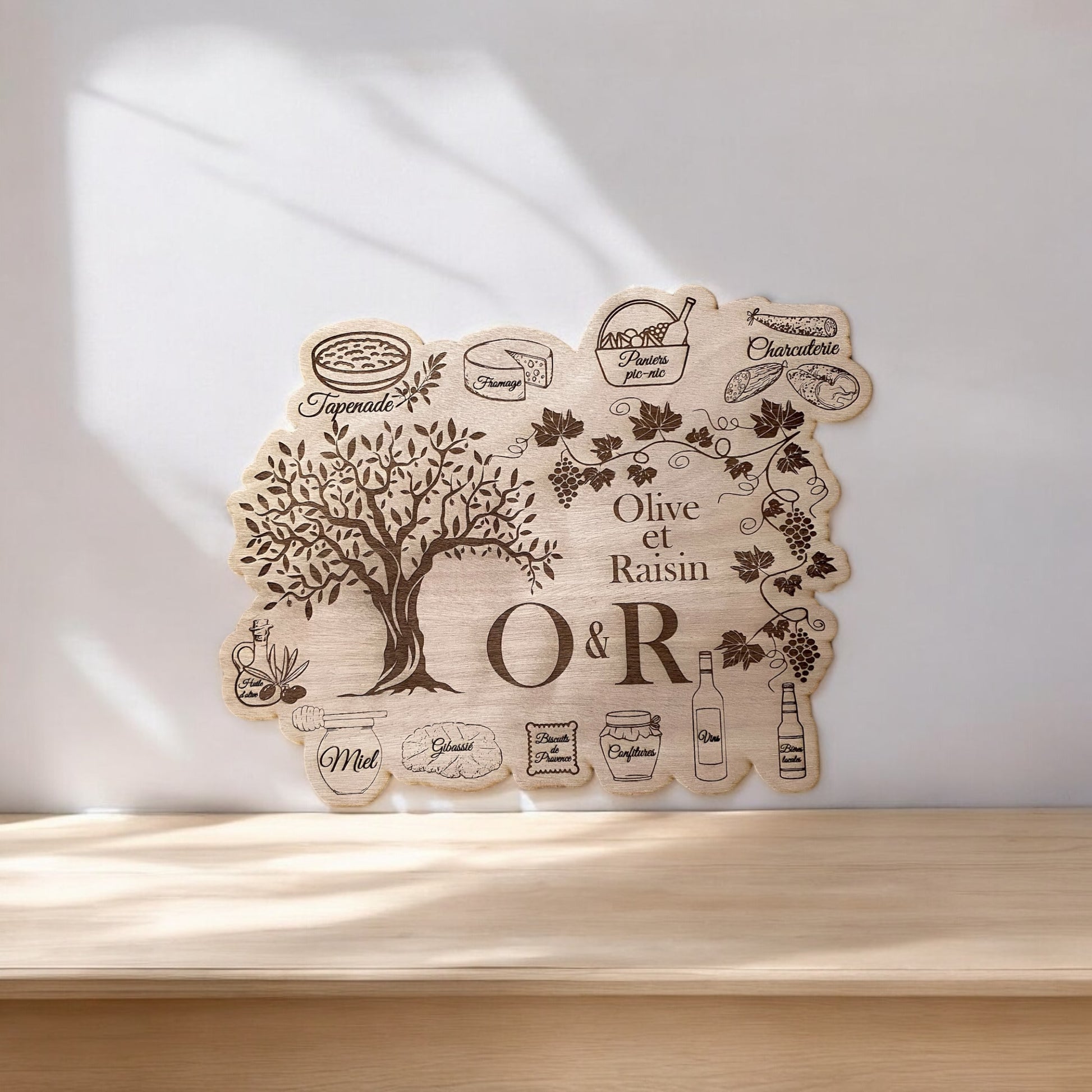 Décoration murale personnalisée en bois - Empreinte Créative