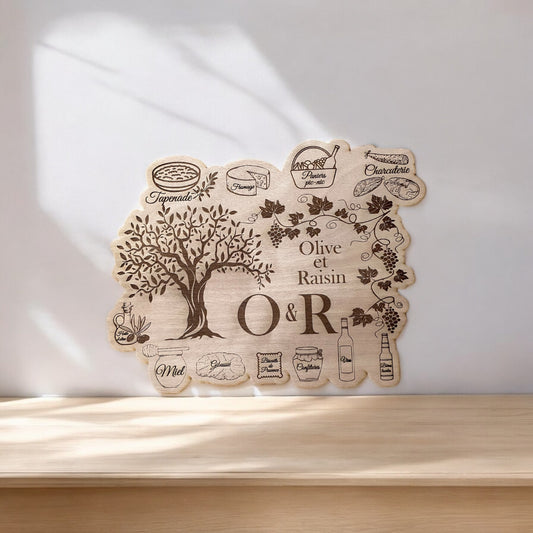 Décoration murale personnalisée en bois - Empreinte Créative