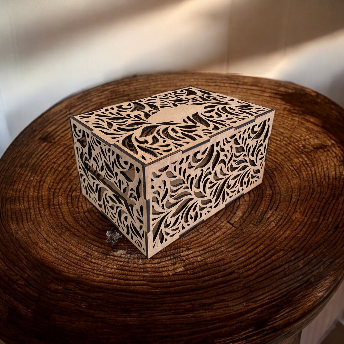 Urne mariage en bois personnalisée - Empreinte Créative