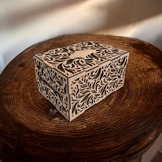 Urne mariage en bois personnalisée - Empreinte Créative