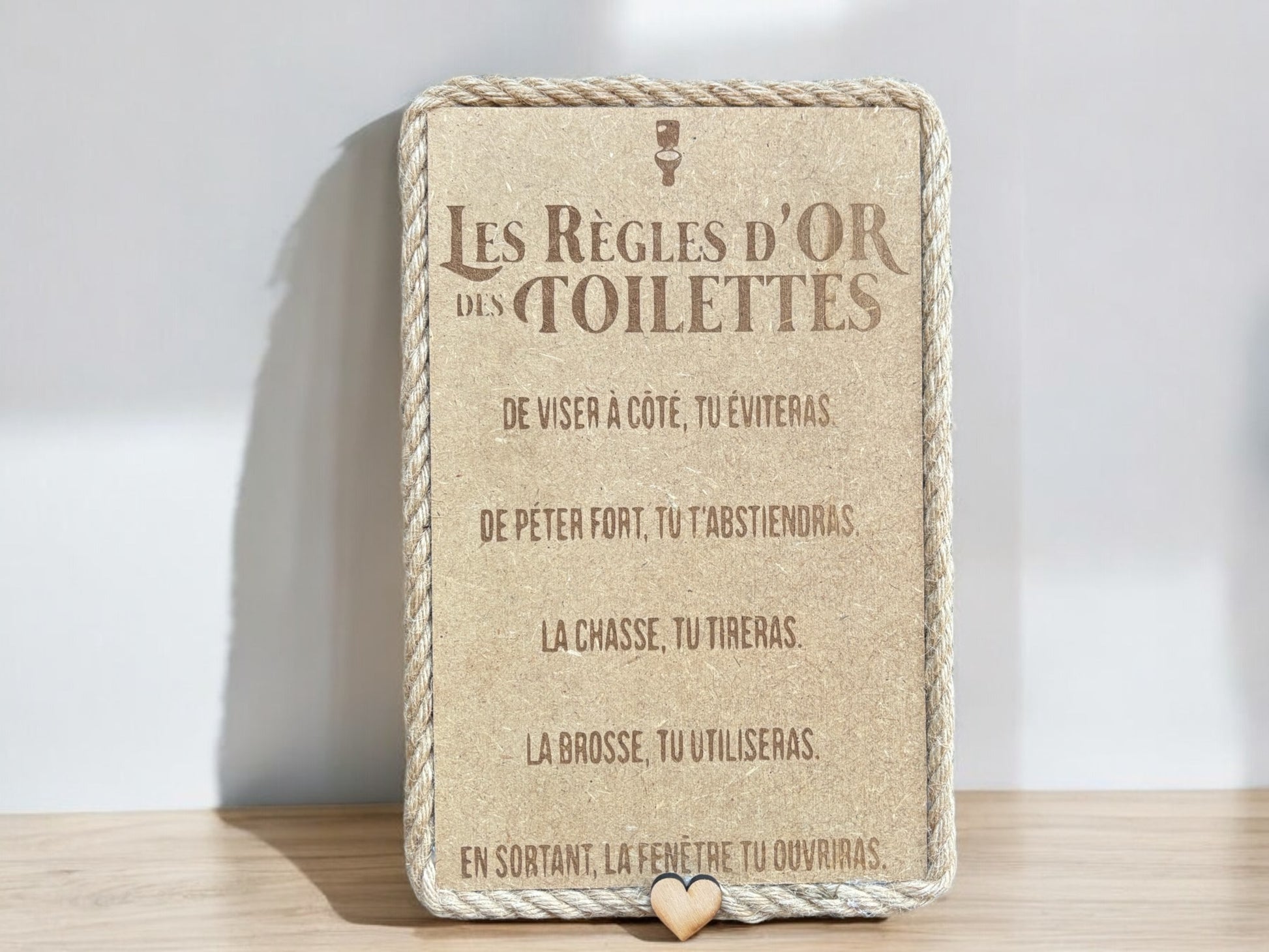 Tableau texte en bois personnalisé - Empreinte Créative