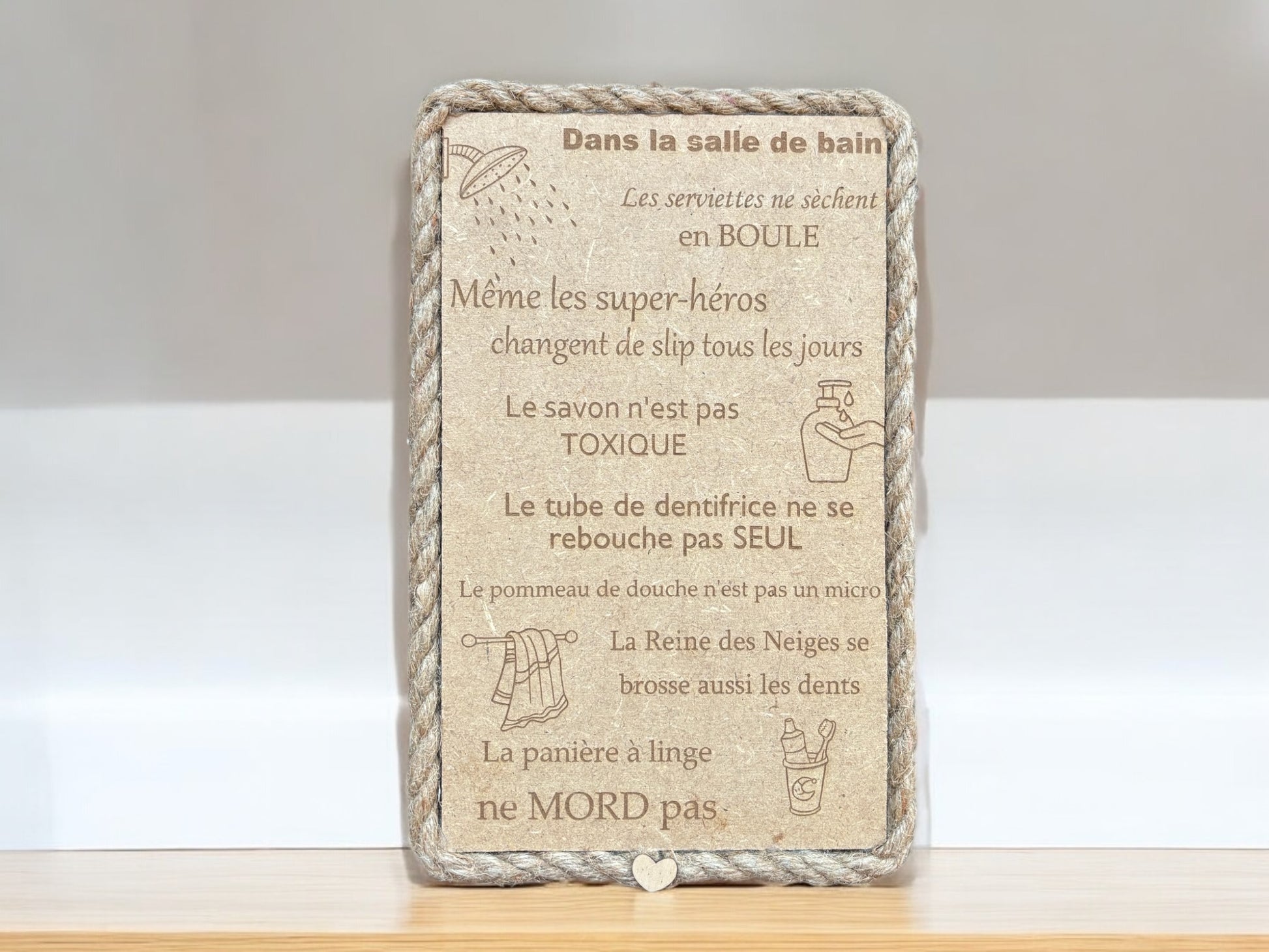 Tableau texte en bois personnalisé - Empreinte Créative
